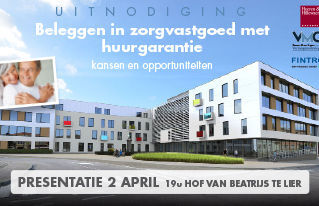 UITNODIGING: BELEGGEN in ZORGVASTGOED mét HUURGARANTIE