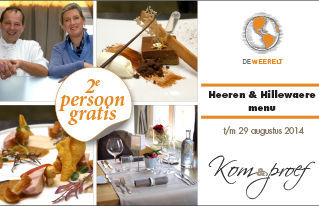 Kom & proef het “H&H menu” bij De Weerelt