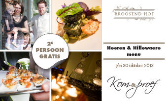 Kom & proef het “H&H menu” bij Broosend Hof