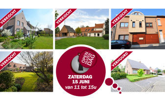 Open Huizen Dag op zaterdag 15 juni - reeds verkochte of verhuurde panden