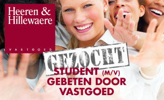 GEZOCHT: Student (M/V) gebeten door vastgoed