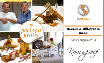 Kom & proef het “H&H menu” bij De Weerelt