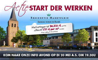 KOM NAAR ONZE INFOAVOND OP 20/5 OVER PROJECT 'MARKTPLEIN' IN RAVELS