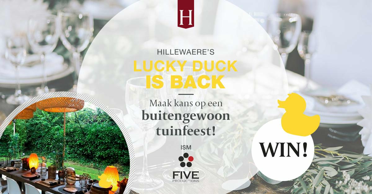 WIN! Lucky Duck is back. Kr-w-aak de code en maak kans op een buitengewoon tuinfeest voor jou en je vrienden *AFGELOPEN*
