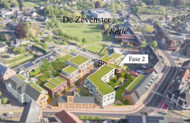 De Zevenster Fase 2: 15 kwalitatieve BEN-appartementen en 2 handelspanden in Retie