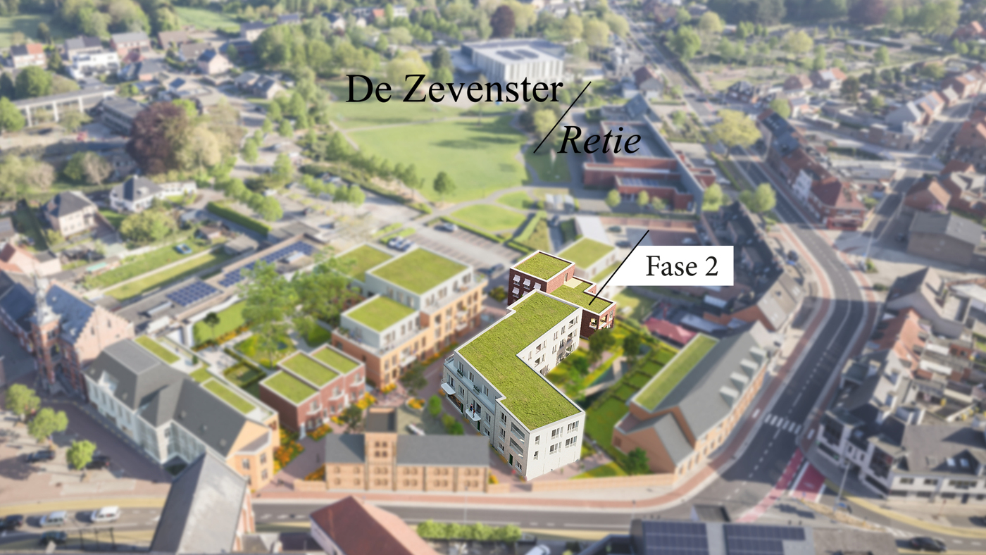 De Zevenster Fase 2: 15 kwalitatieve BEN-appartementen en 2 handelspanden in Retie