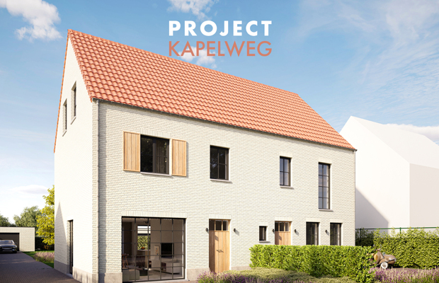 Project Kapelweg: 2 tijdloze halfopen Urban Villa’s aan de stadsrand van Turnhout