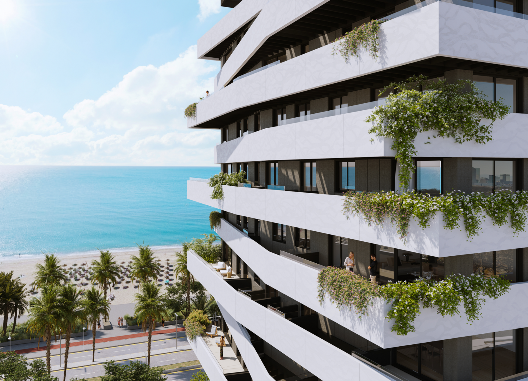 Luxe duplex met spectaculair uitzicht op zee in Malaga West