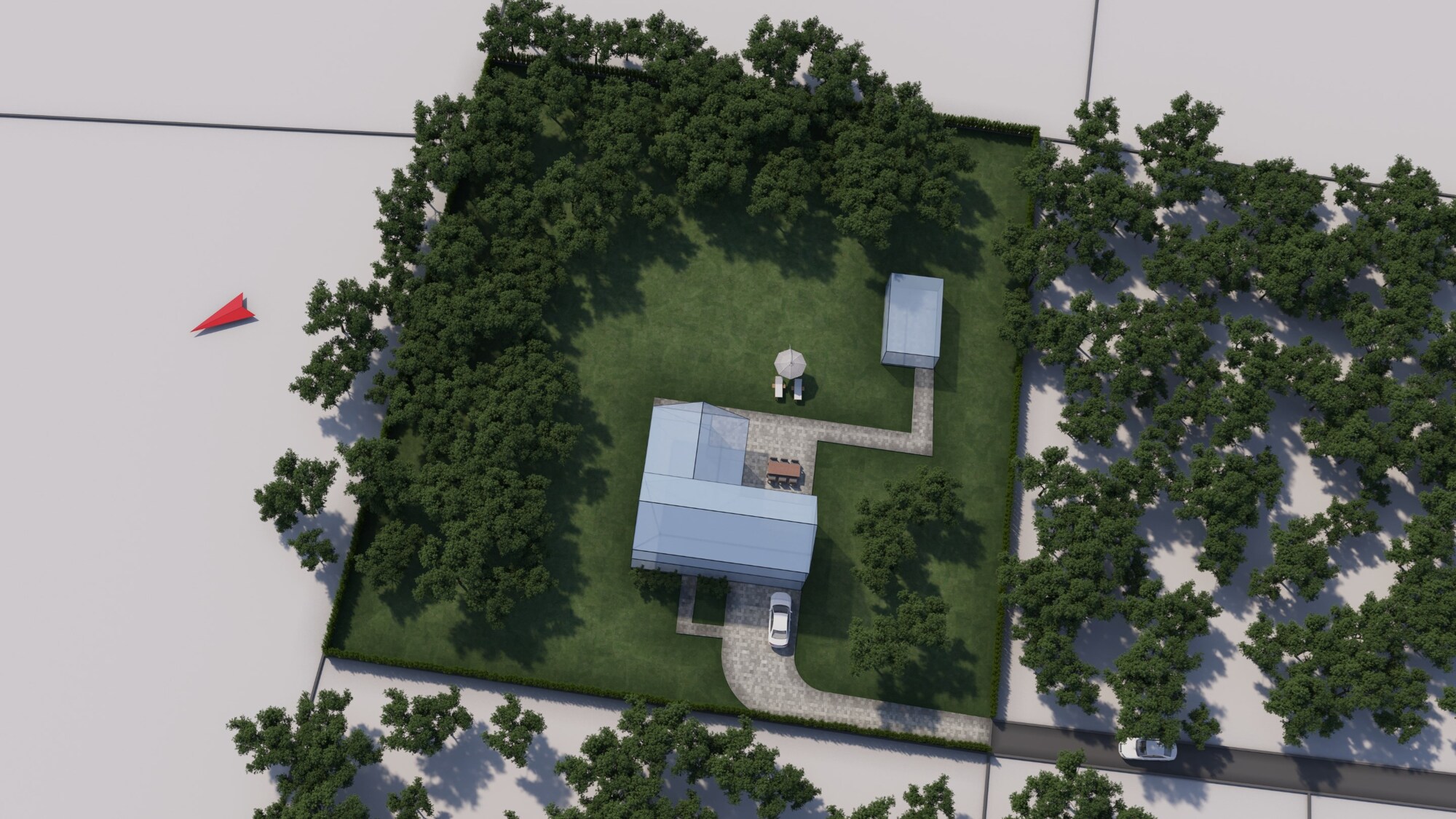 Uitzonderlijk mooie gelegen grond 3.145m² met vervallen bebouwing.