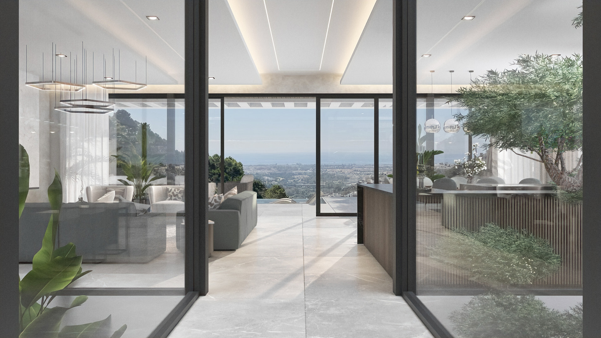 Moderne villa met open panoramisch uitzicht in een natuurlijke omgeving in El Madroñal