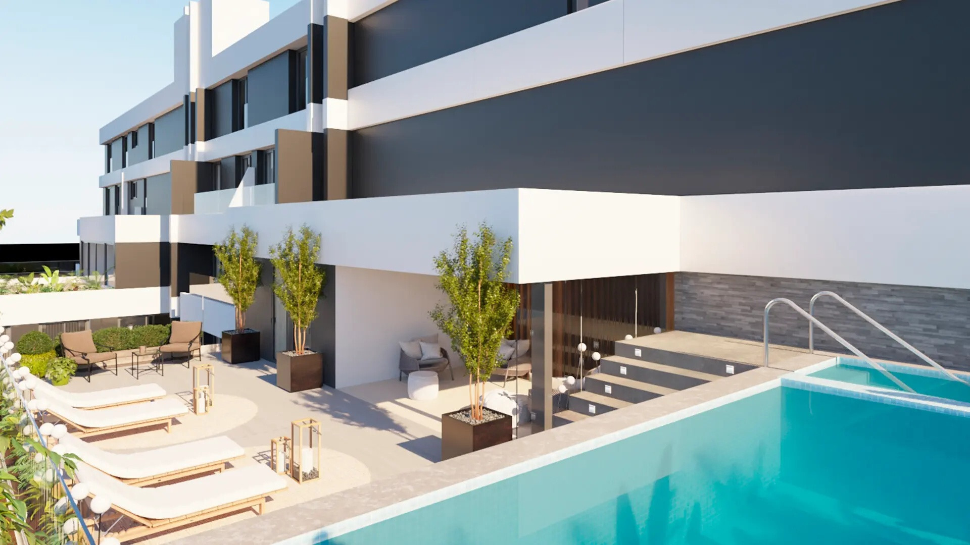 Licht designappartement naast de jachthaven in het centrum van Fuengirola