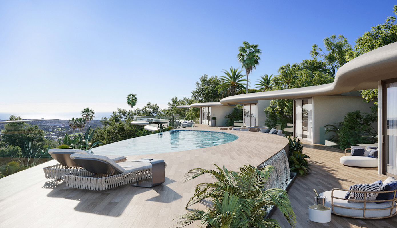 Indrukwekkende nieuw gebouwde sky villa met spectaculair uitzicht op zee en een privé zwembad in El Madroñal