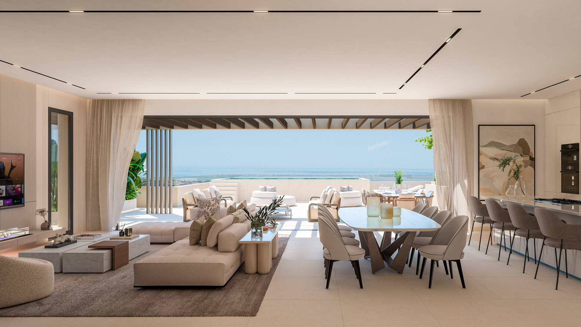 Sky villa in een prestigieuze gemeenschap met ongeëvenaard uitzicht in Benahavís