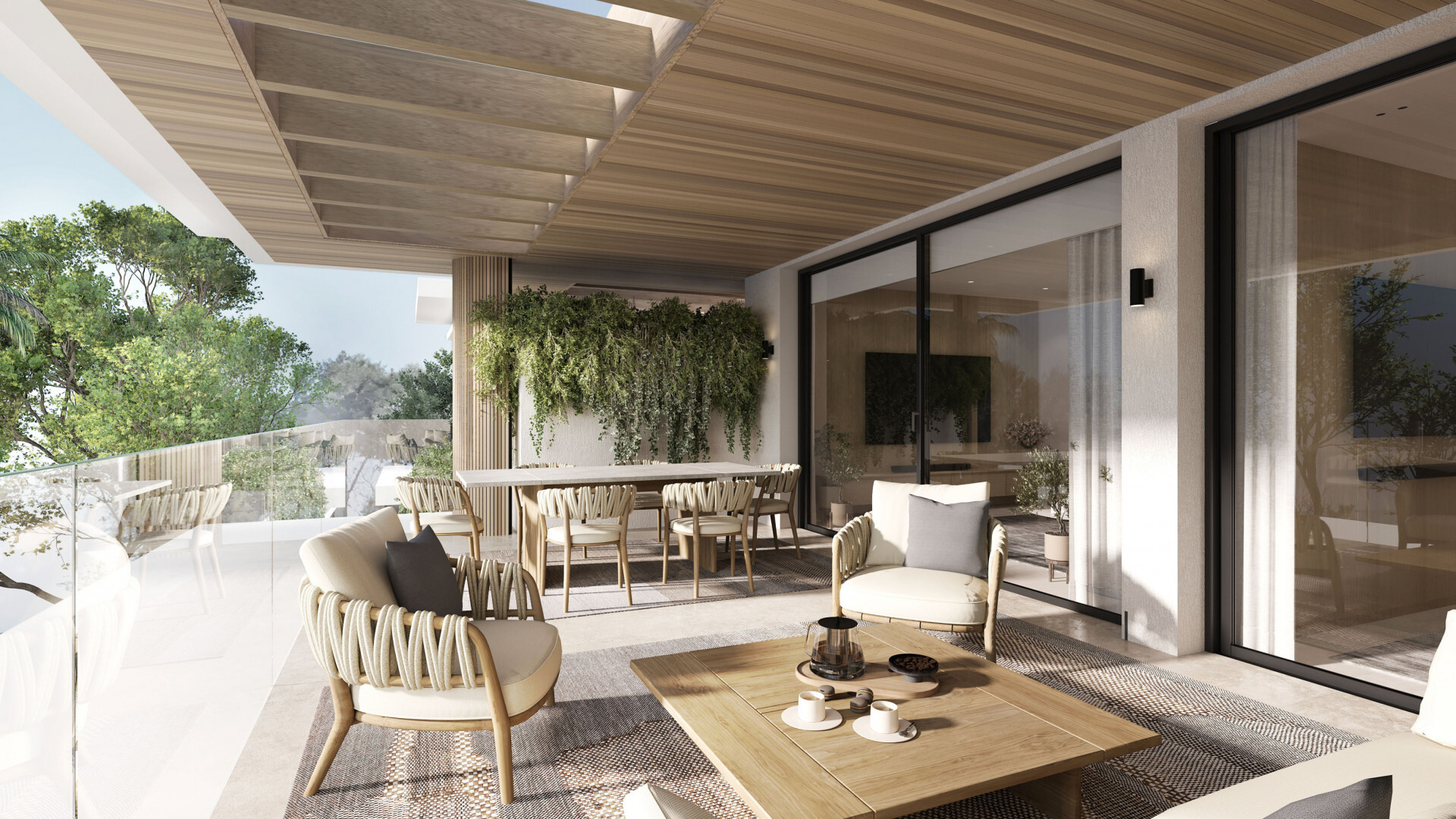 Modern luxury ground floor apartament with private garden on the new Golden Mile
