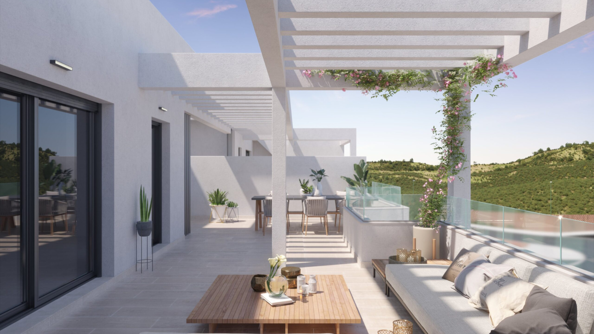 Stijlvol penthouse met groot terras in het gewilde Colinas del Limonar