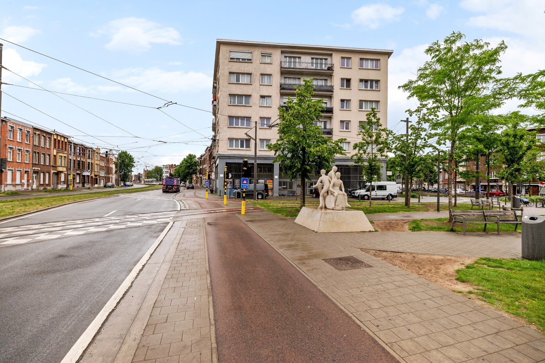 Appartement te Merksem met 2 slaapkamers.
