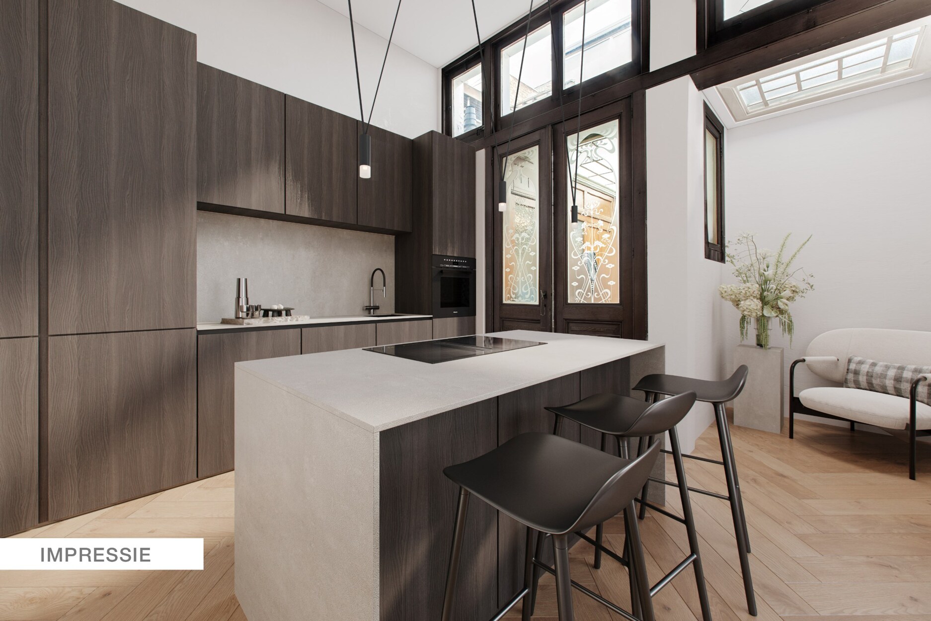 Prachtig authentieke herenwoning op een centrale en commerciële ligging te Merksem.