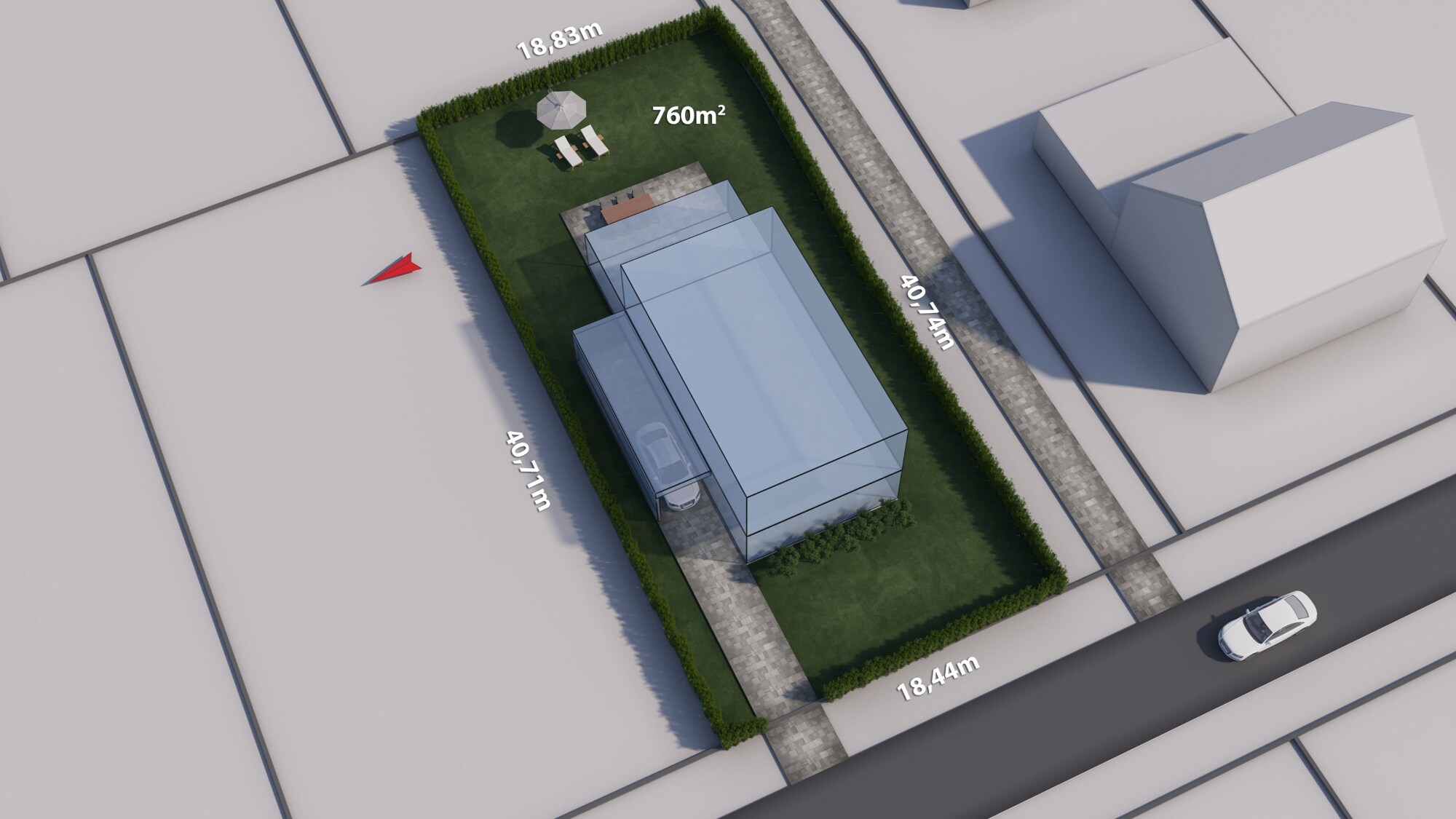 Bouwperceel van 760 m² voor open bebouwing te Balen