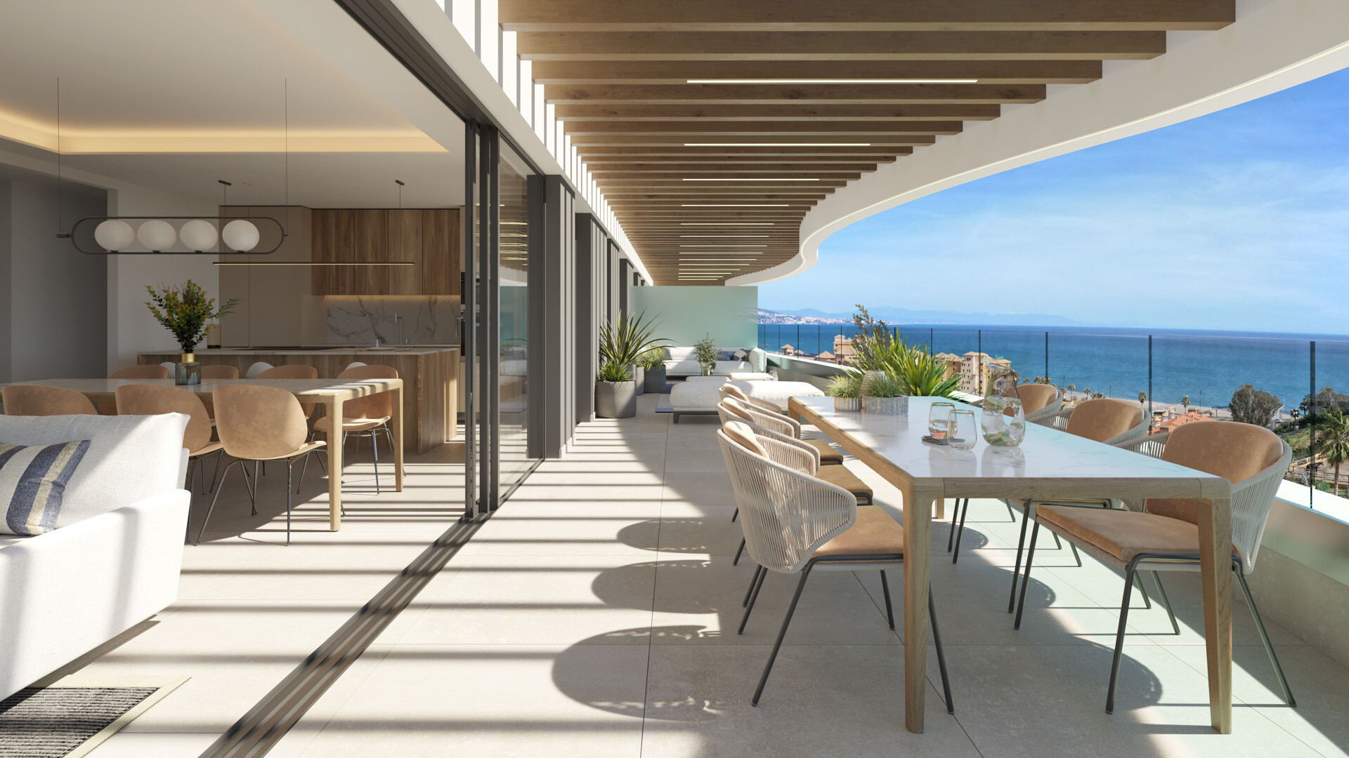 Elegant penthouse nabij het strand