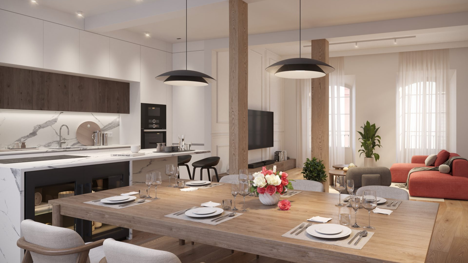 Een Lichtjuweel in het Hart van Málaga: Exclusief Appartement in een Gerenoveerd Historisch Gebouw