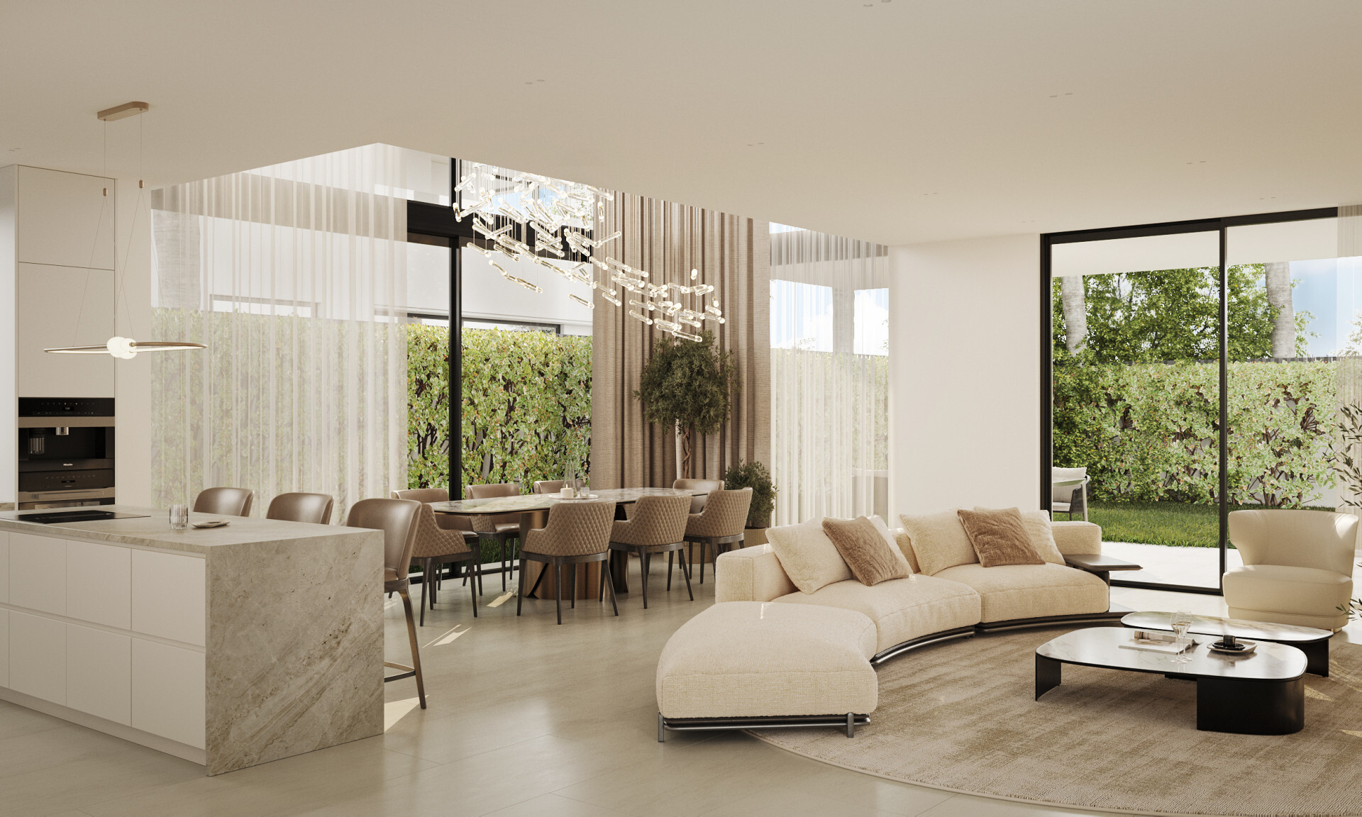 Nieuw gebouwde villa met modern design in Las Chapas