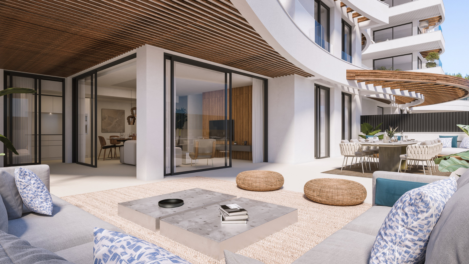 Moderne penthouse in een designgebouw vlakbij Puerto Marina