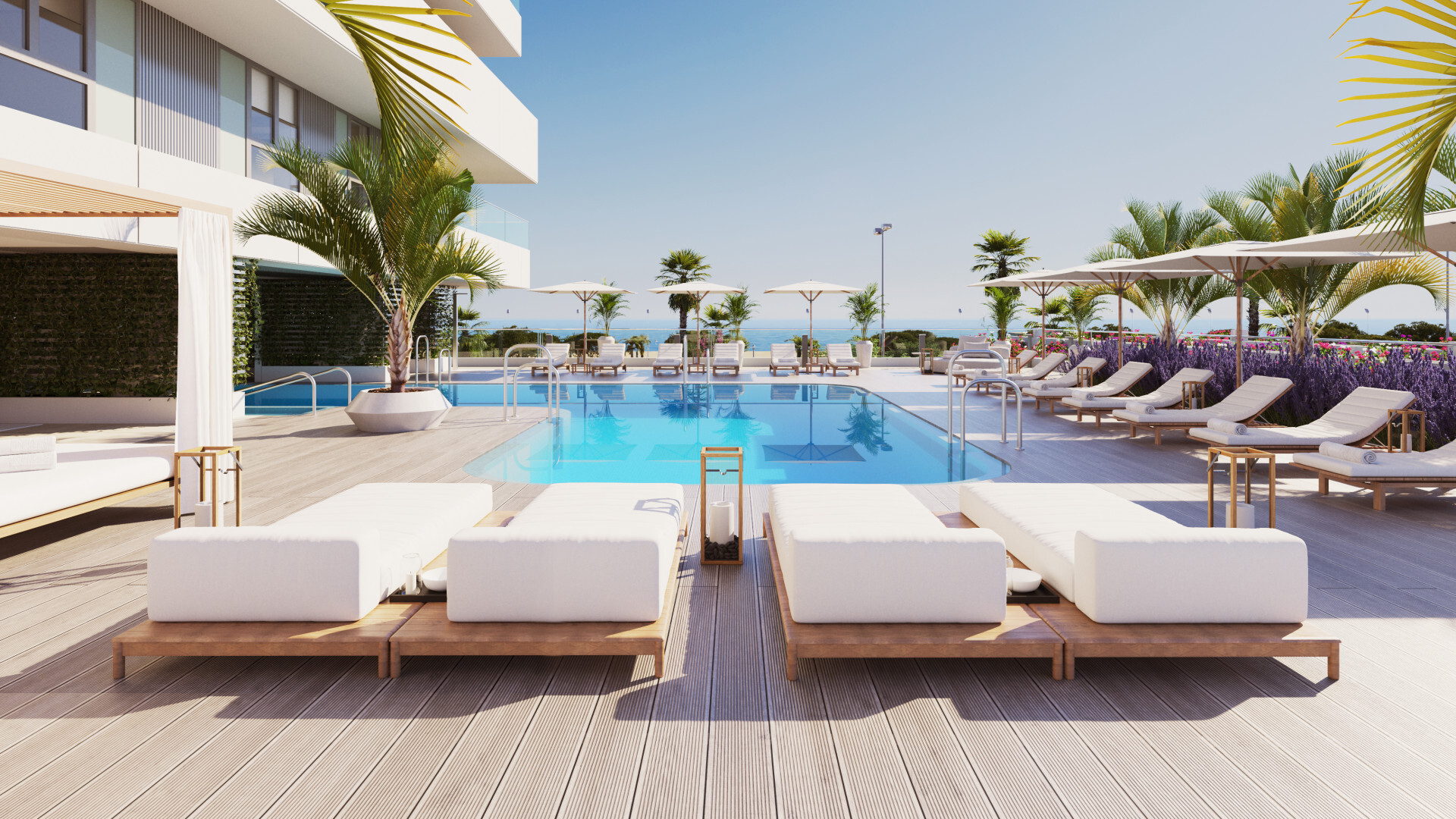 Elite architectuur aan zee: duplex penthouse met zwembad op het dakterras, West-Málaga