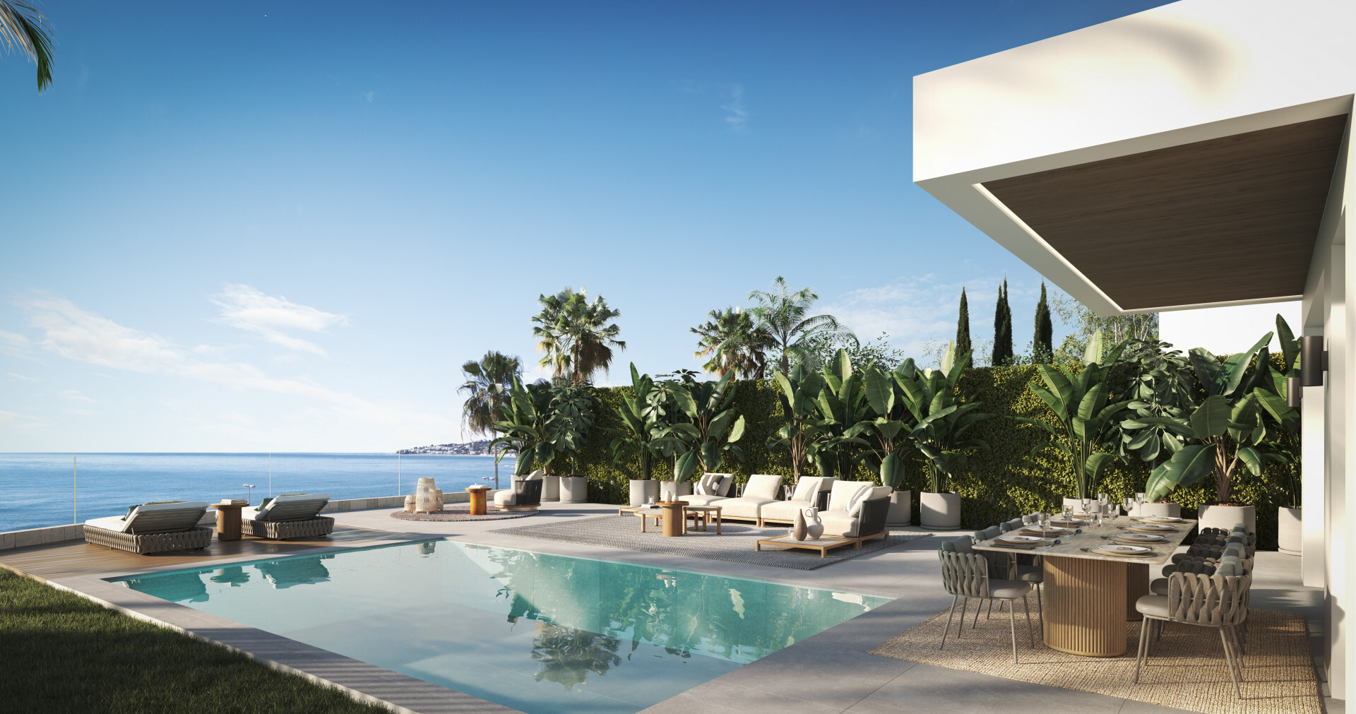 Wonen tussen zee en golf: villa naast El Chaparral