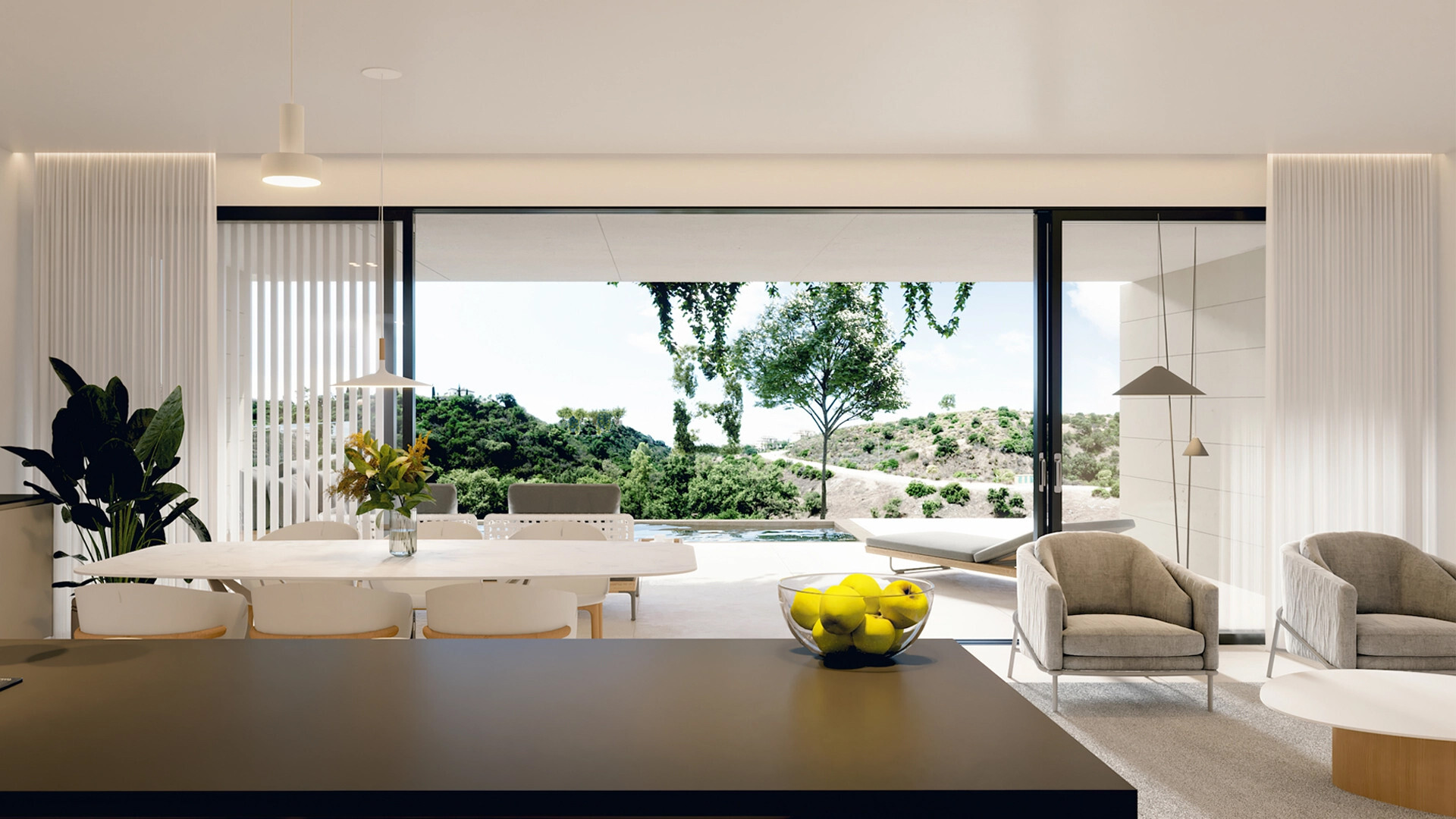 Penthouse omgeven door beschermd natuurgebied met een privézwembad in Elviria