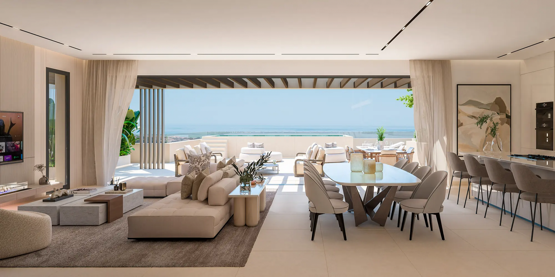 Sky villa penthouse met adembenemend uitzicht in Benahavís