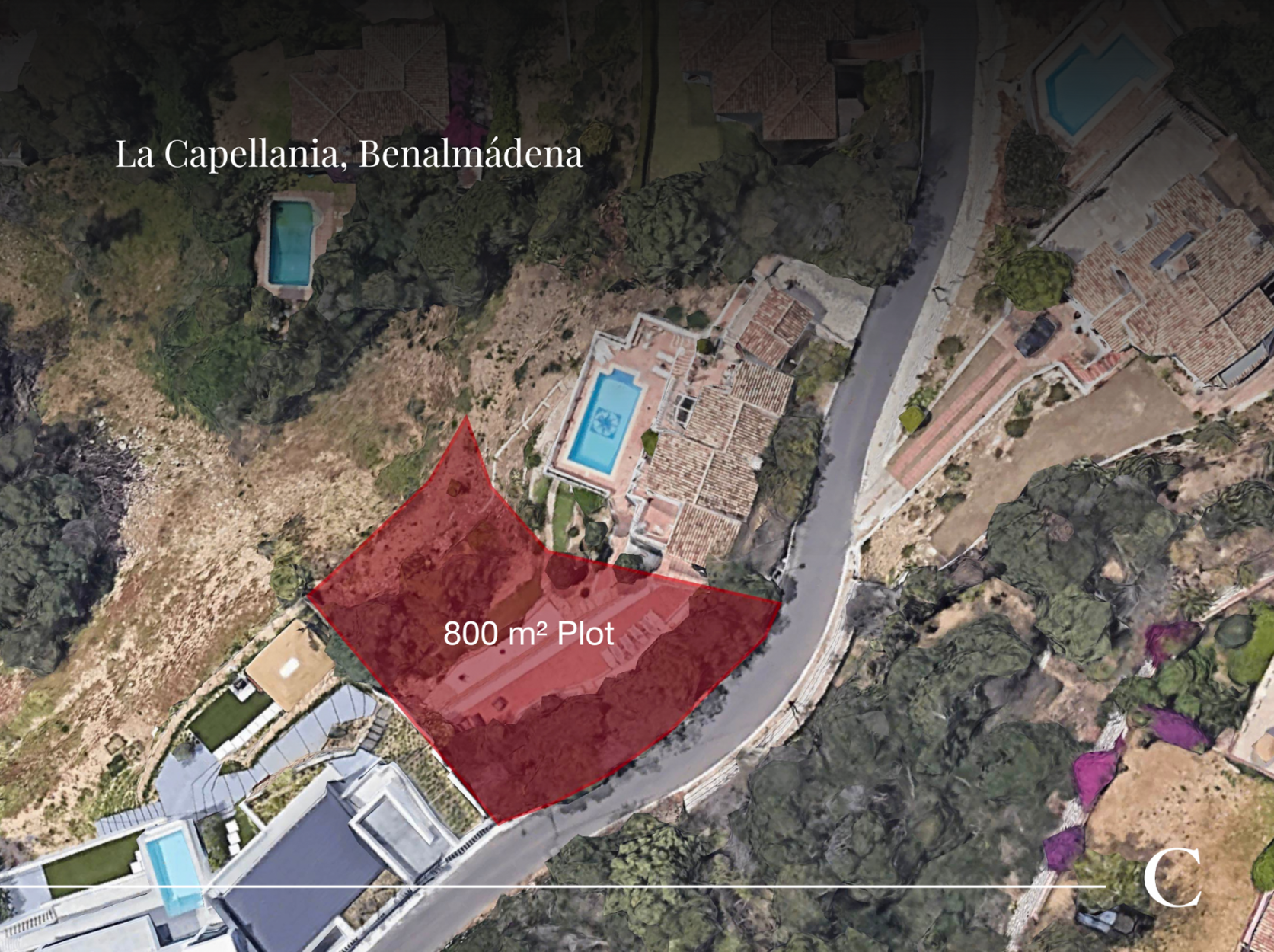 Exclusief perceel met bouwvergunning en panoramisch zeezicht in La Capellanía, Benalmádena
