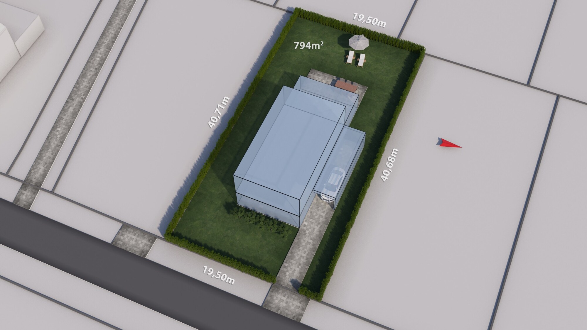 Bouwperceel van 794 m² voor open bebouwing te Balen