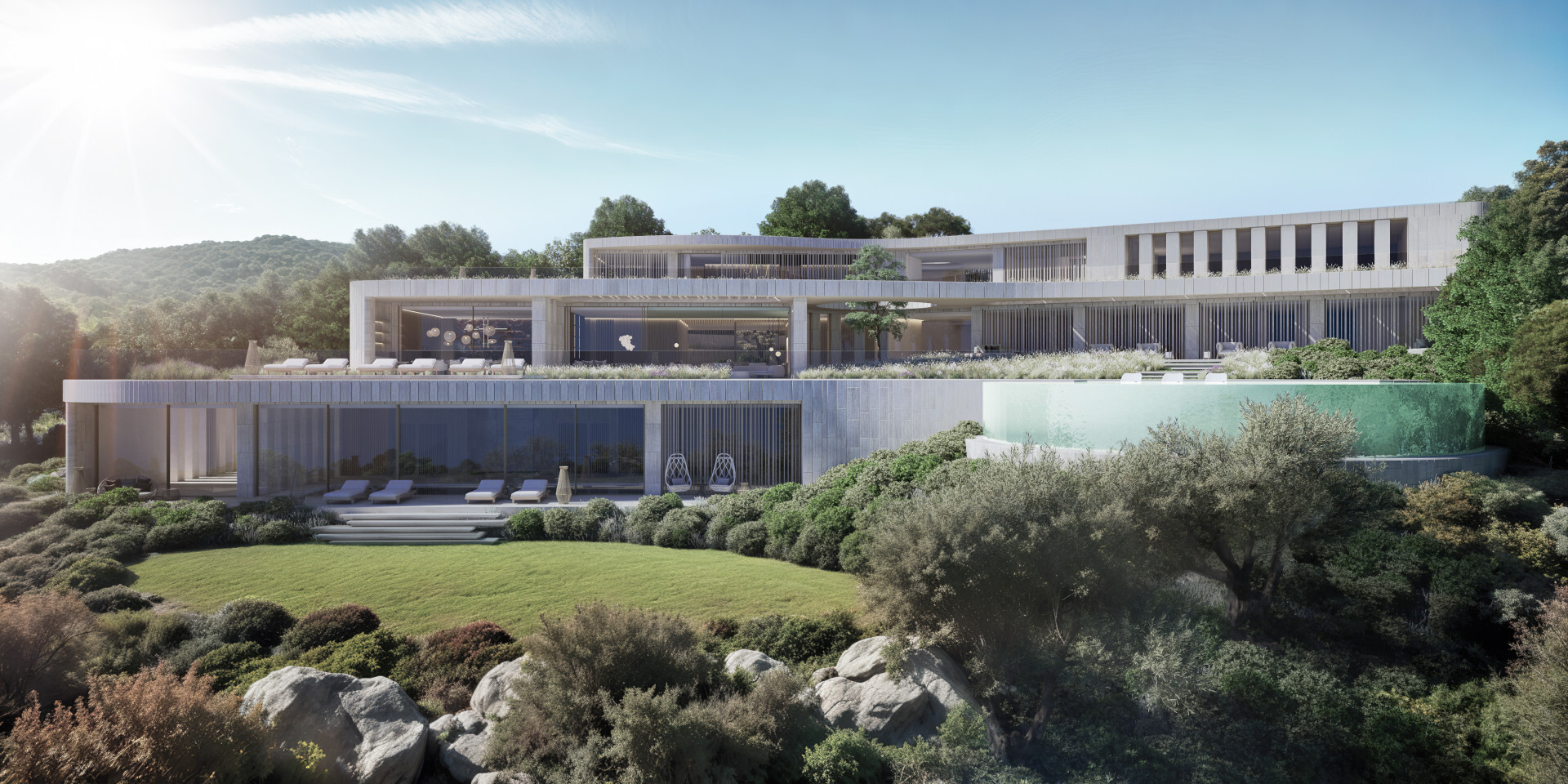 Luxe bioklimatisch villaproject in La Reserva de Sotogrande, Sotogrande