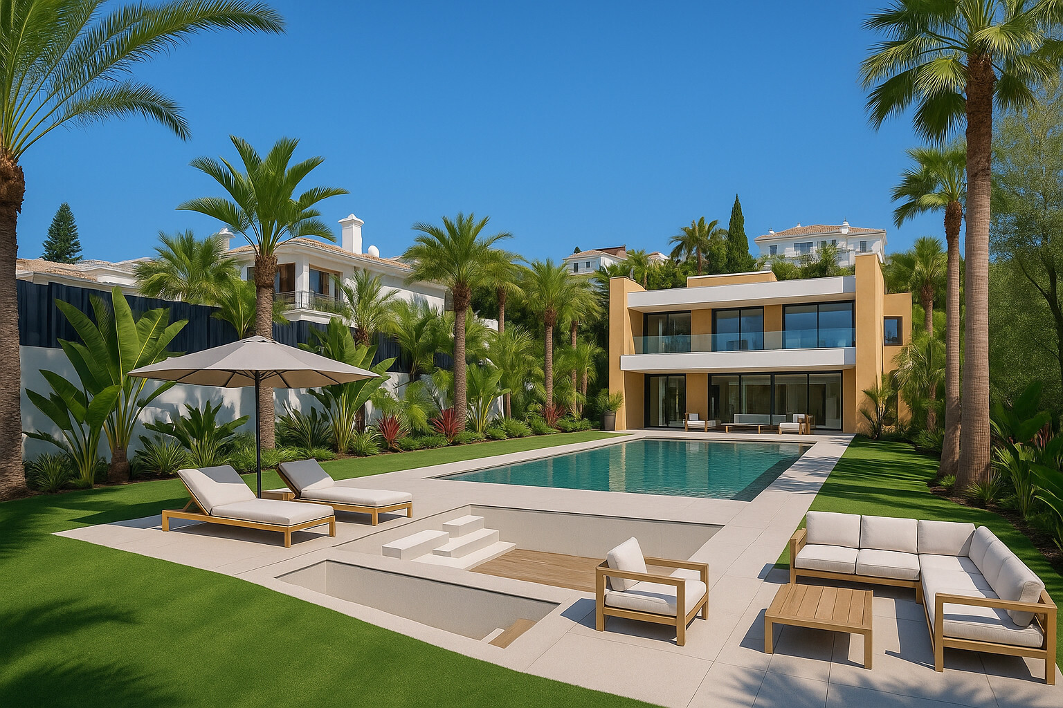 Moderne villa met zeezicht in Benalmádena Costa, Málaga