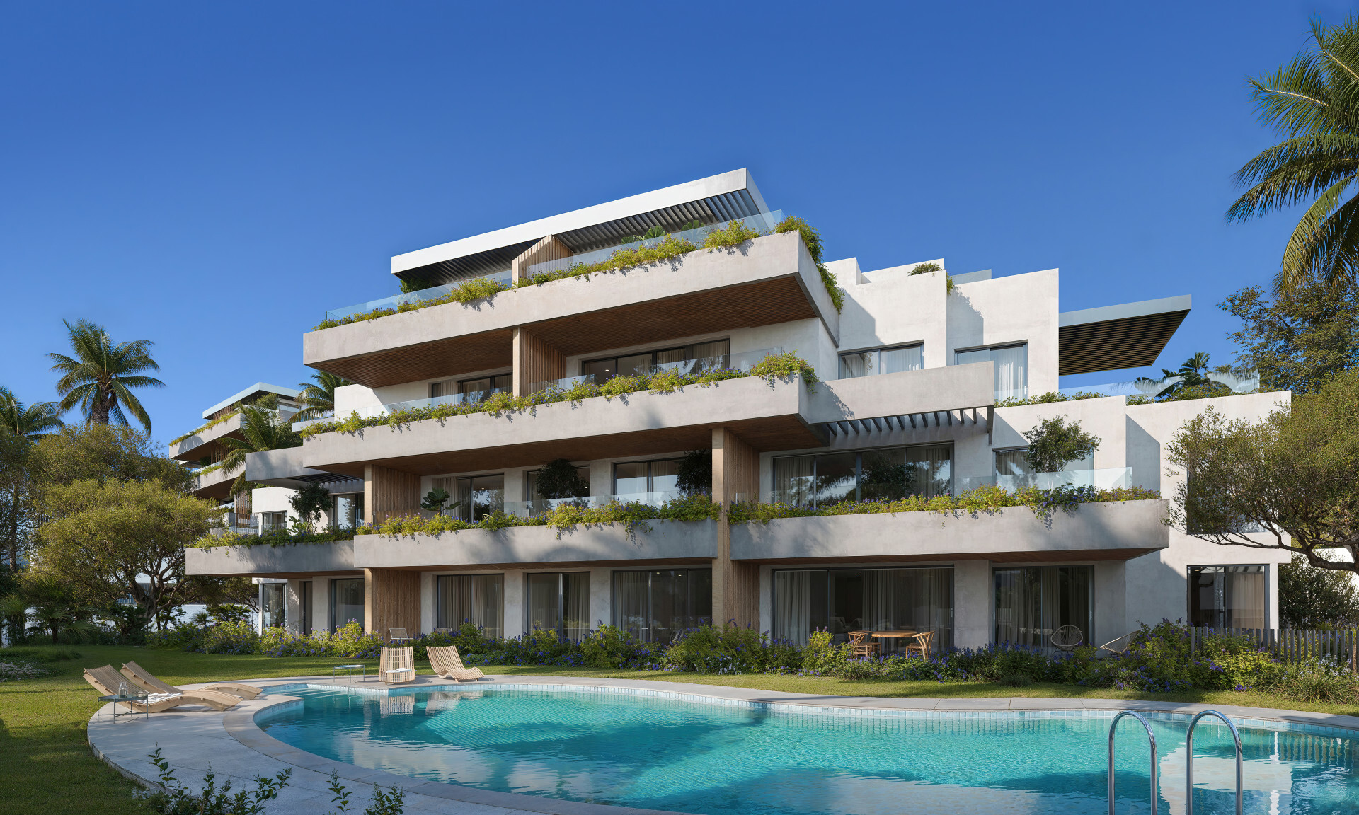 Duplex penthouse met panoramische terrassen en uitzicht op zee in de prestigieuze urbanisatie El Higuerón