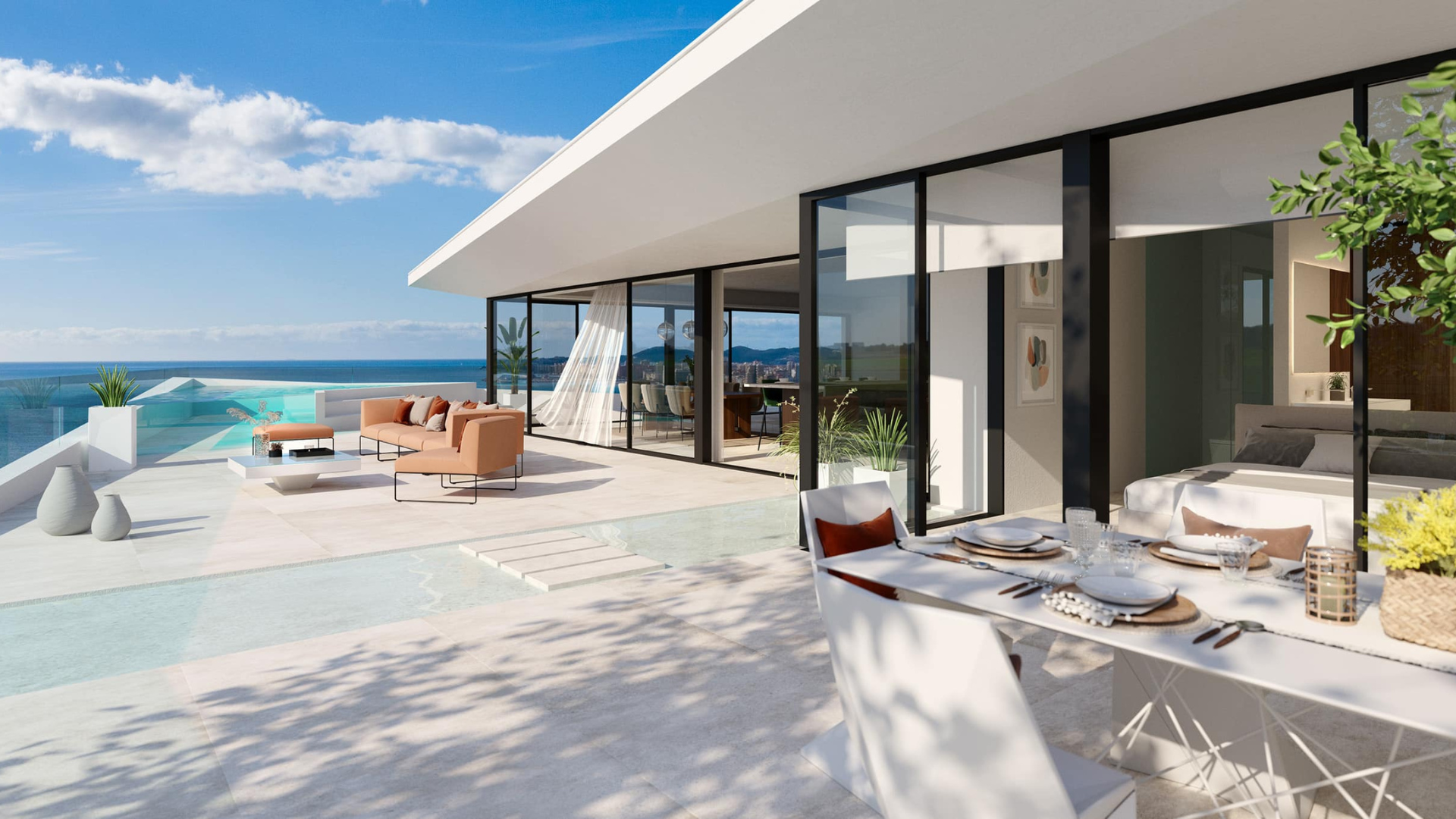 Exclusief penthouse met uitzicht op zee in de wijk El Higuerón