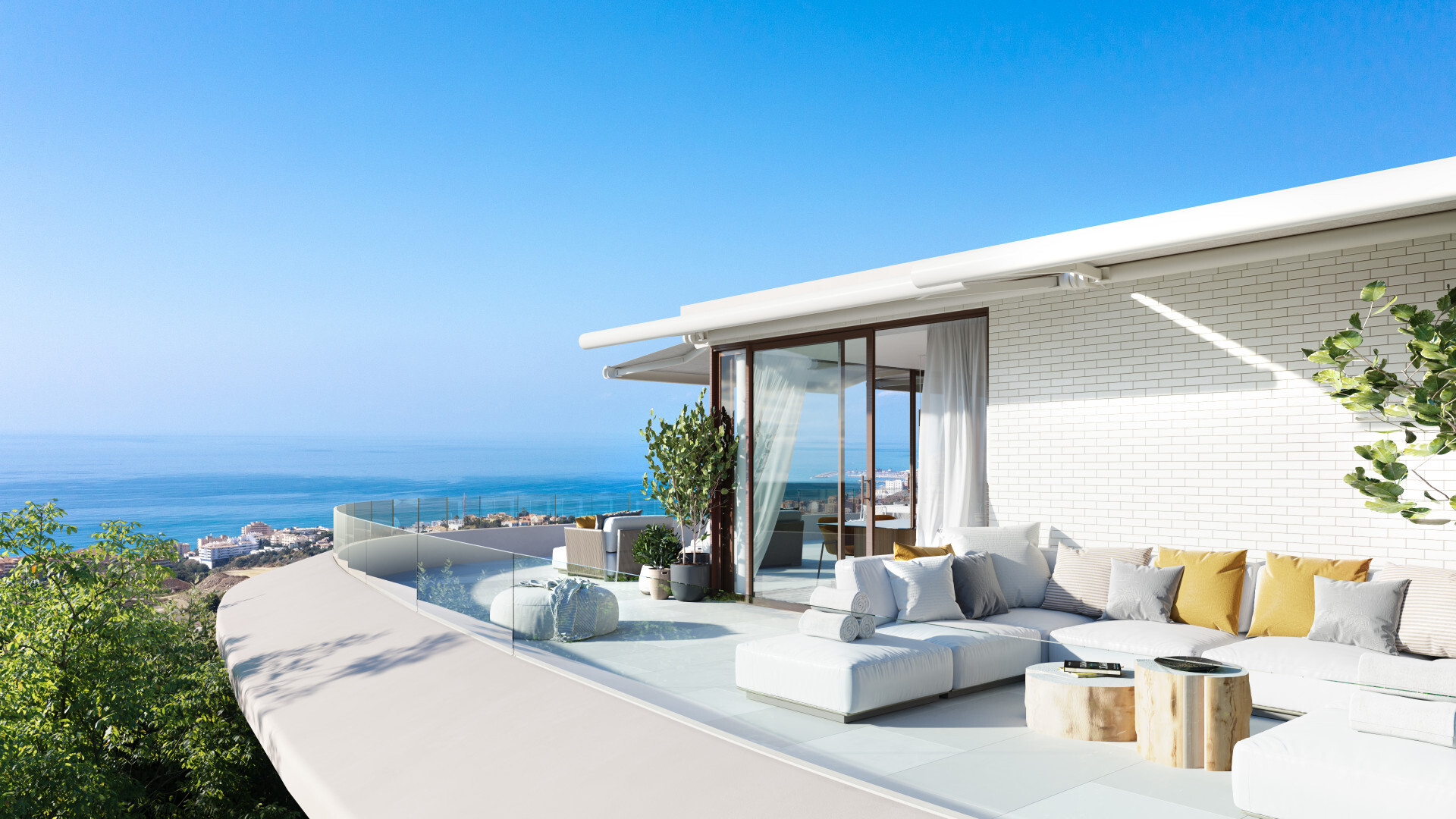 Licht penthouse met zeezicht in El Higuerón