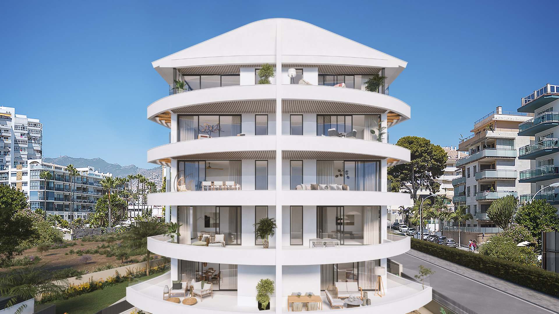 Appartement in een gebouw met een originele bootvorm