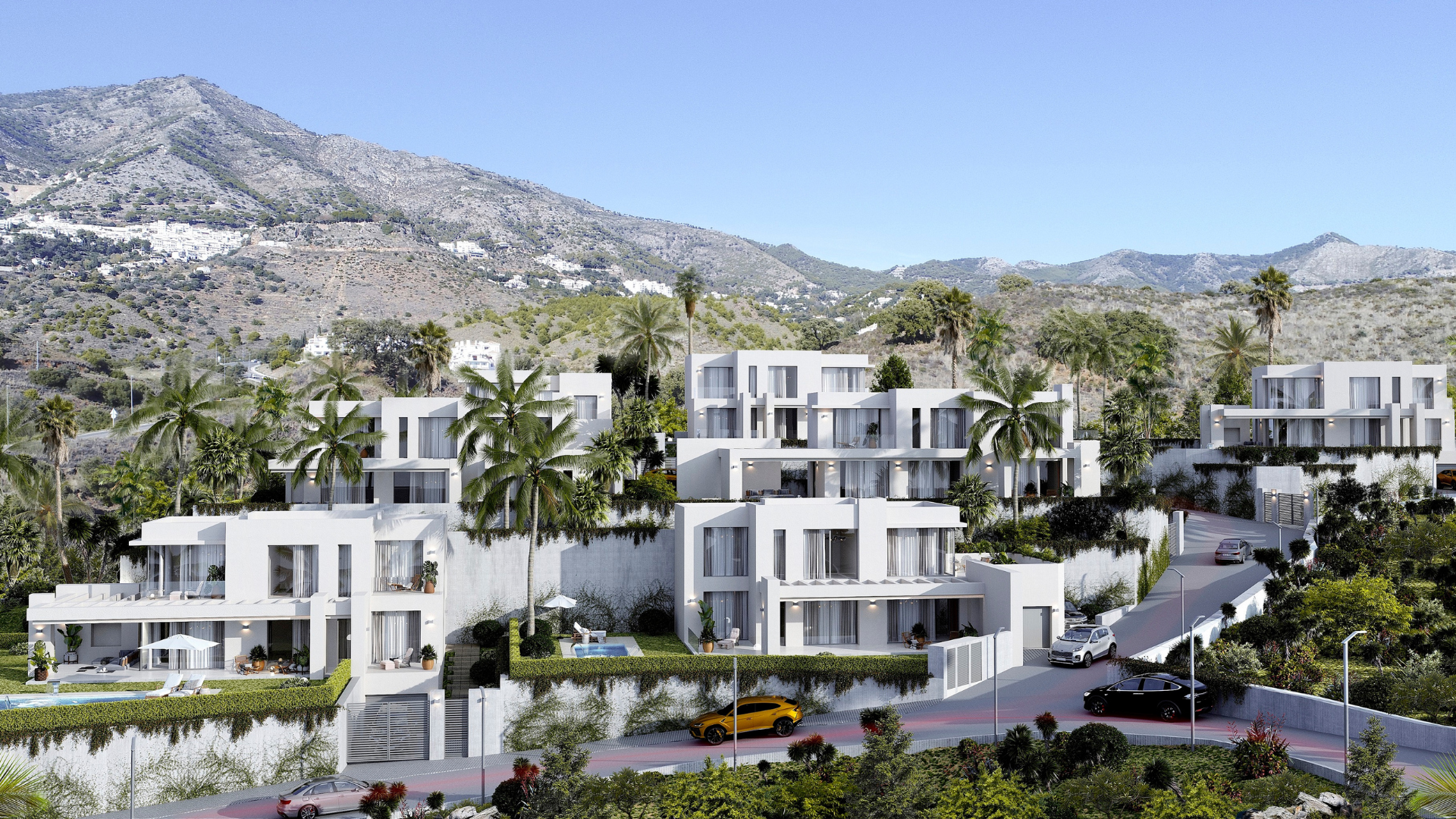 Villa met lift in een charmant boutiqueproject in Mijas Pueblo