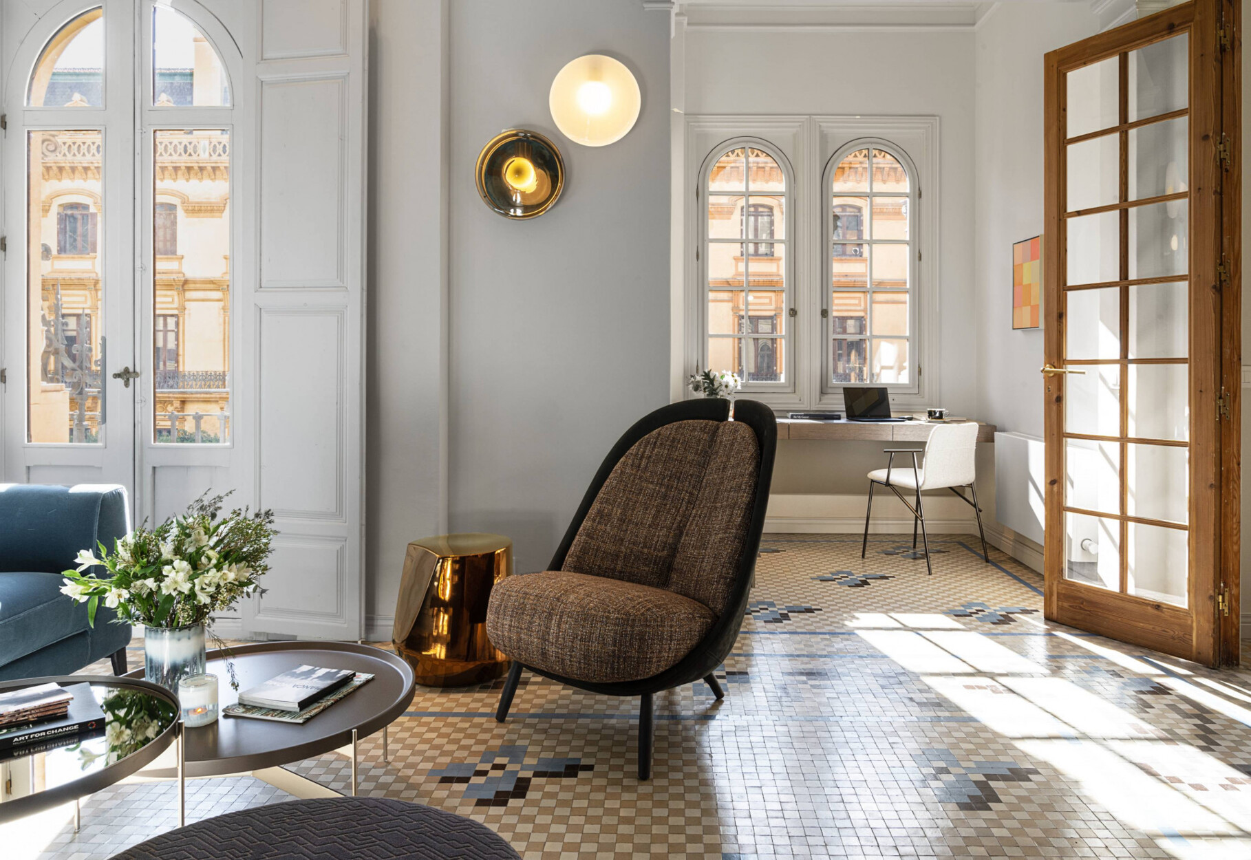 Appartement van onschatbare historische waarde, ontworpen door Strachan met Nolla-mozaïekvloeren