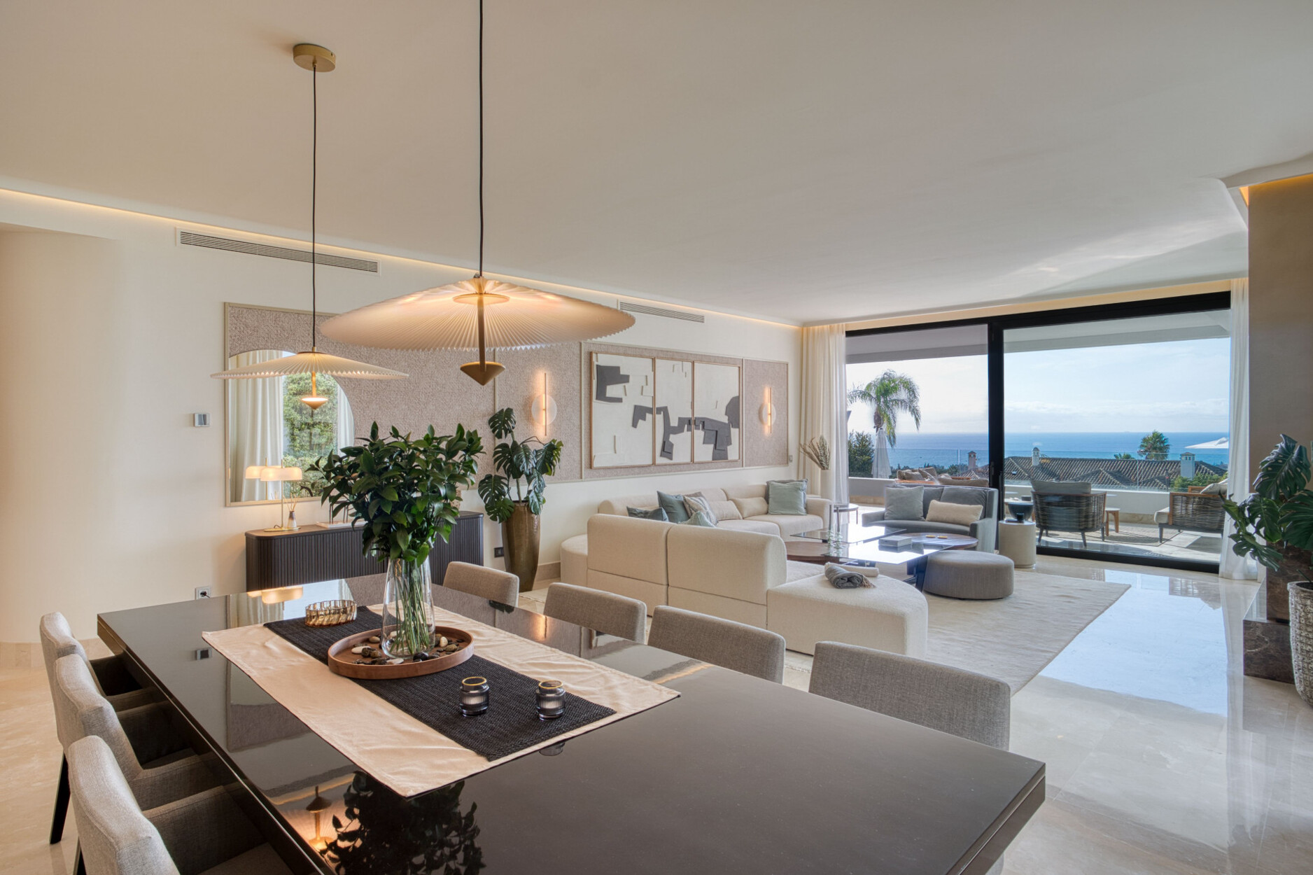 Exclusief duplex op de begane grond met prachtig uitzicht op zee in Reserva de Sierra Blanca