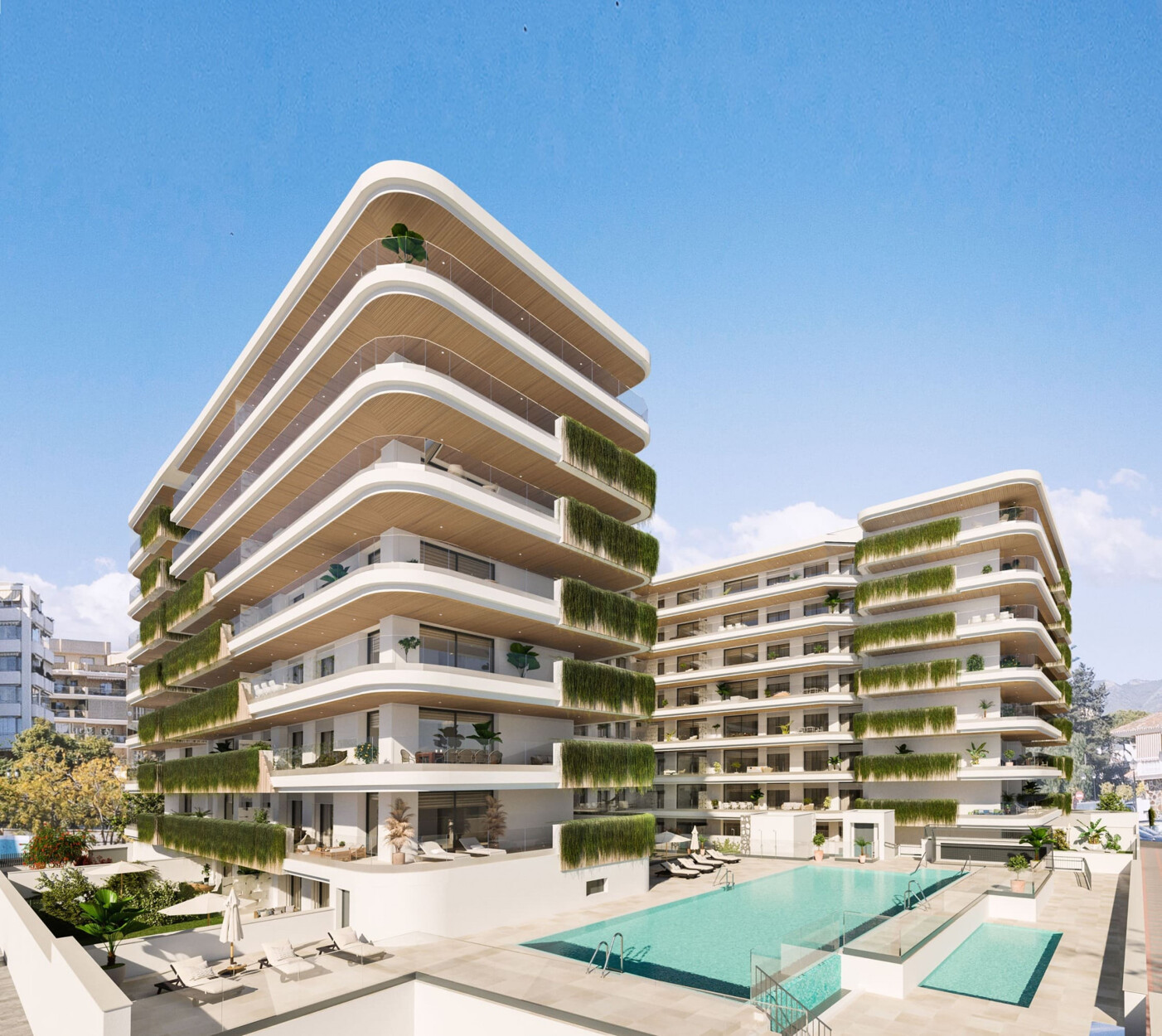 Licht appartement met conciërgeservice aan zee in Fuengirola