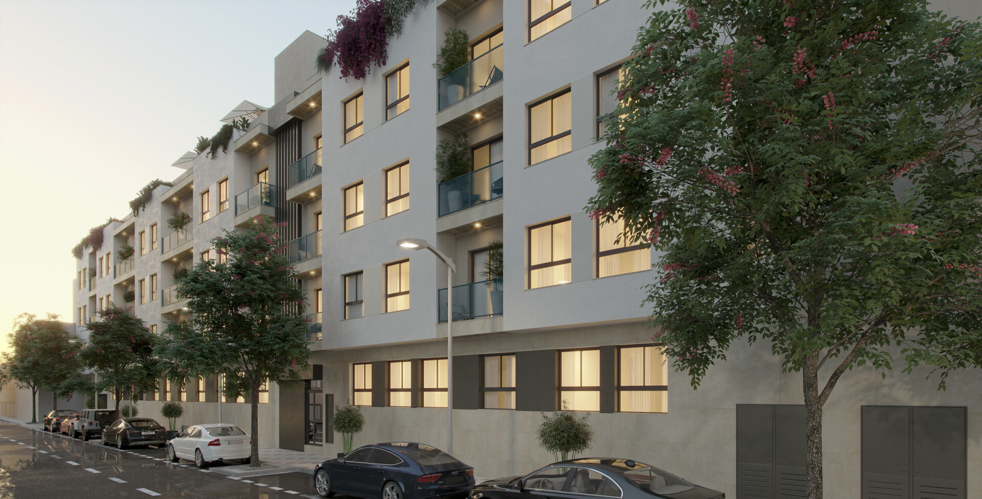 Stijlvol stadsappartement met geautomatiseerde parkeergelegenheid naast het treinstation