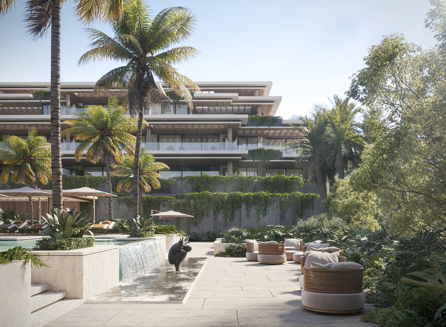 Nieuw en licht appartement met solarium op de eerste verdieping in de nieuwe Golden Mile