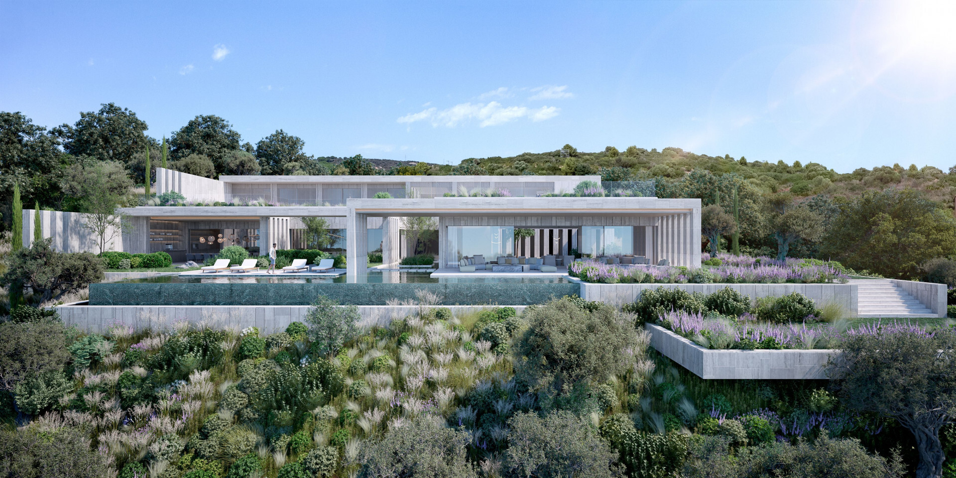 Incredible nieuw eco-vriendelijk architectonisch project villa in Sotogrande