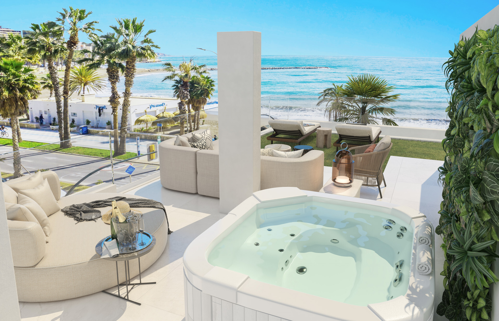 Prachtig penthouse aan het strand