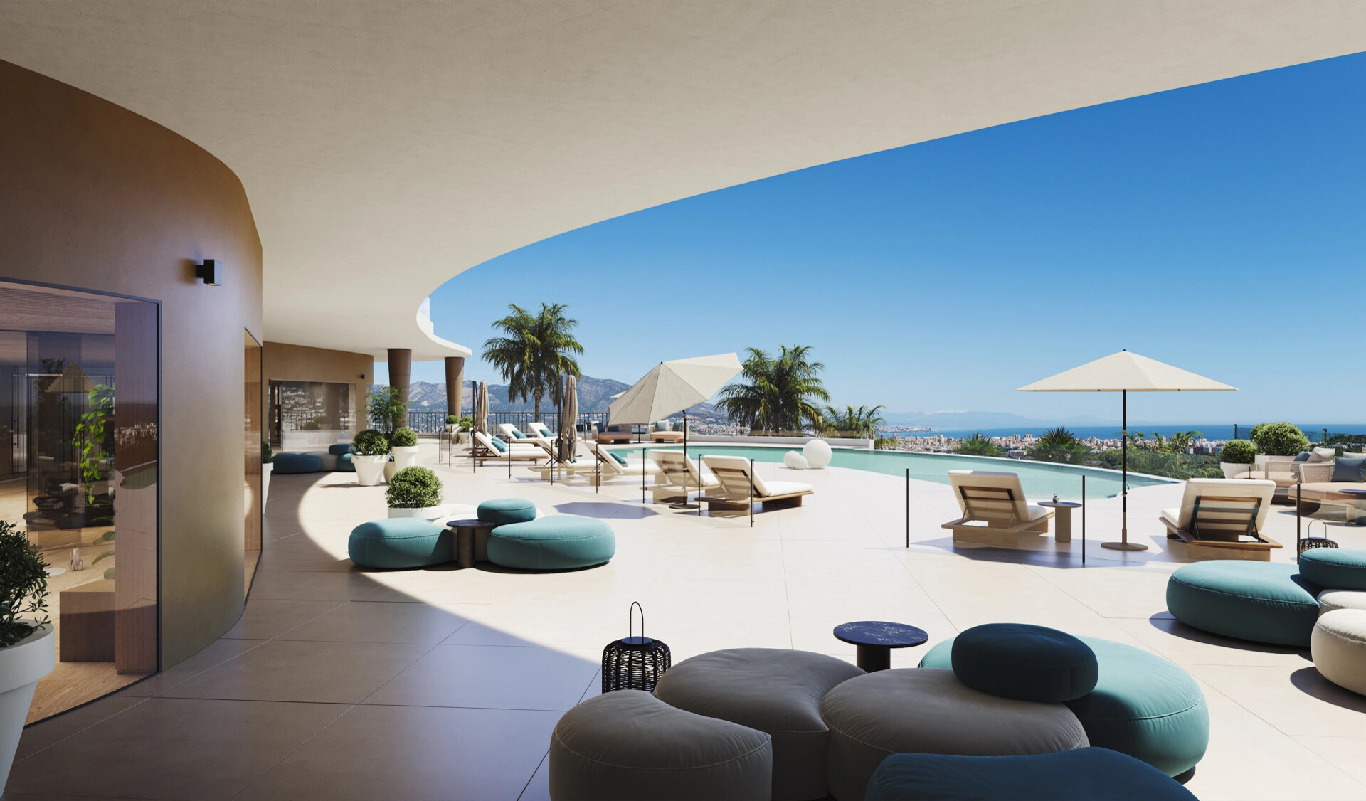 Exclusief penthouse met panoramisch uitzicht op golfbaan en zee in Mijas, Málaga