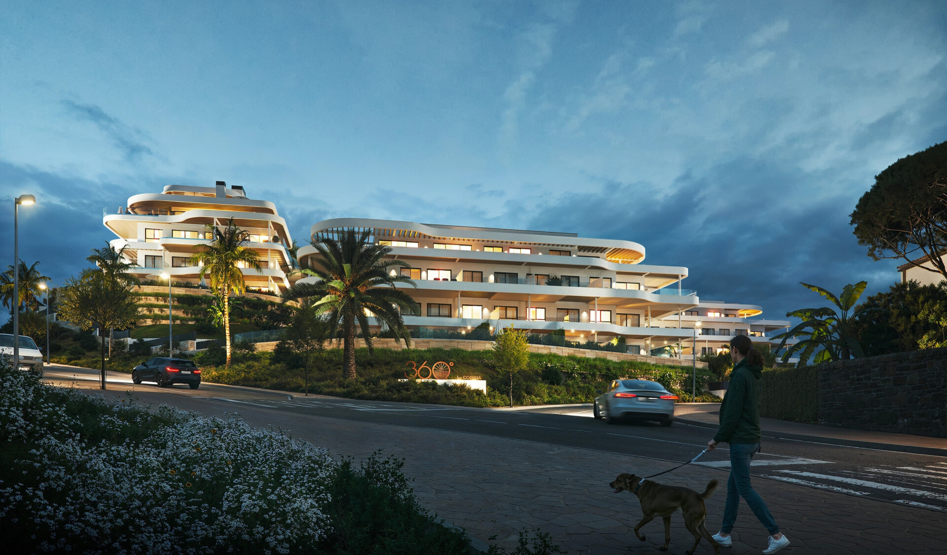 Luxe appartement met panoramisch uitzicht op golfbaan en zee in Mijas, Málaga