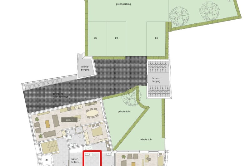 Commercieel kantoor te Oosteeklo