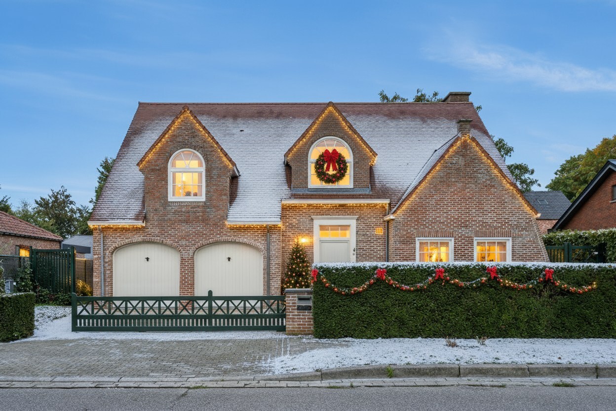 Ruime villa met 4 slaapkamers, dubbele garage en grote weide in een rustige doodlopende straat in Willebroek